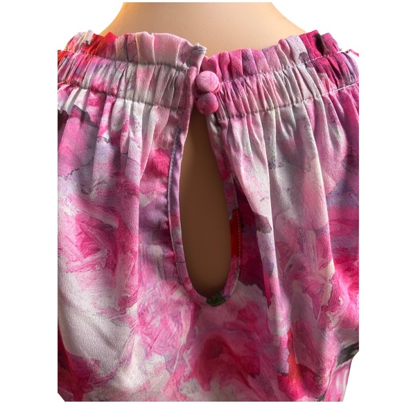 Adrianna Papell Vibrant Pink and Lavender Sleeveless Dress Size 14 - Picture 4 of 7